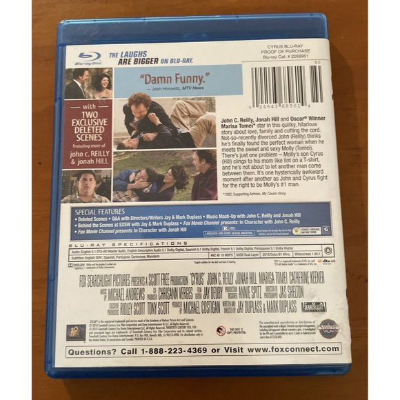 Cyrus - Blu Ray - Reilly, Hill, Tomei, Keener - Picture 5 of 8
